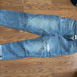 Women’s  Blue Distressed Jeans